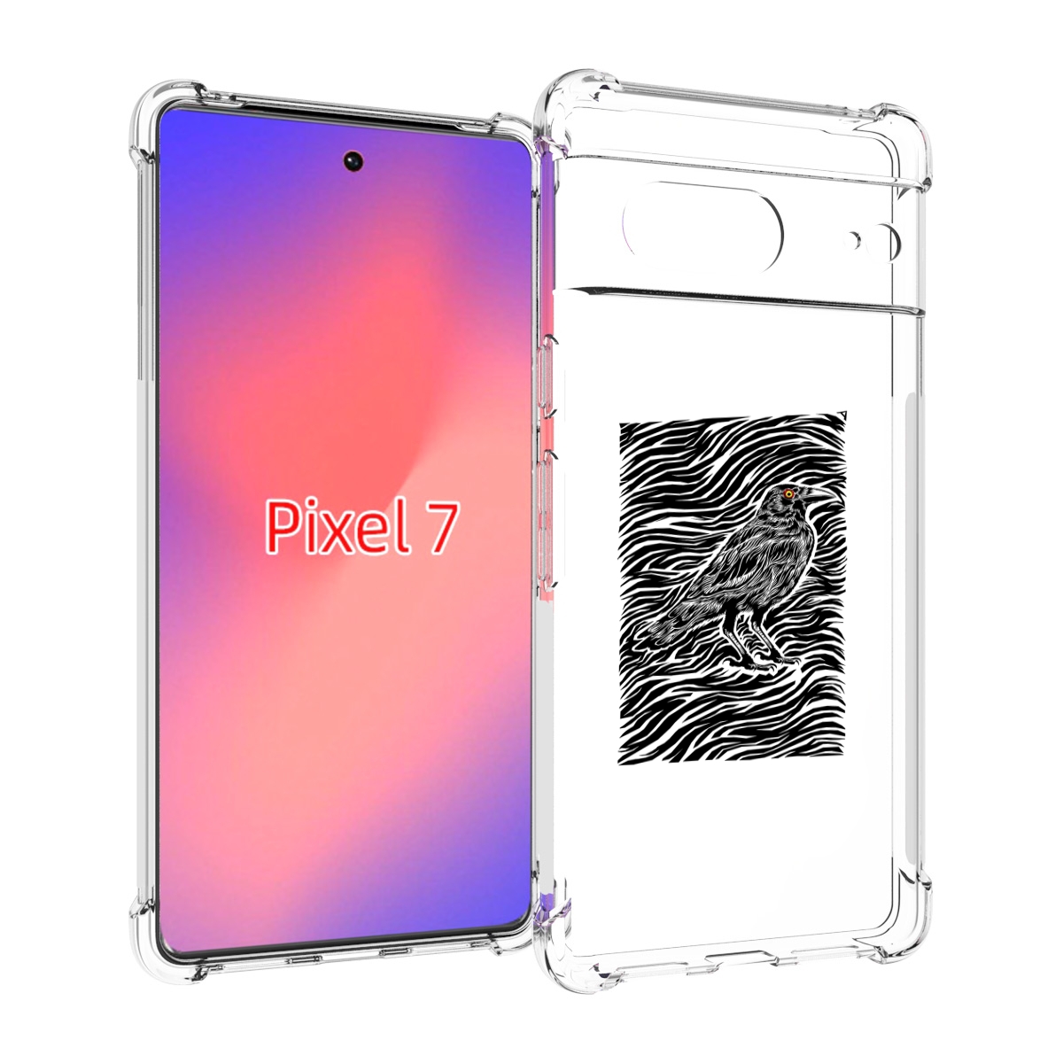 

Чехол Mypads Ворон В Абстракции Для Google Pixel 7, Прозрачный, Tocco