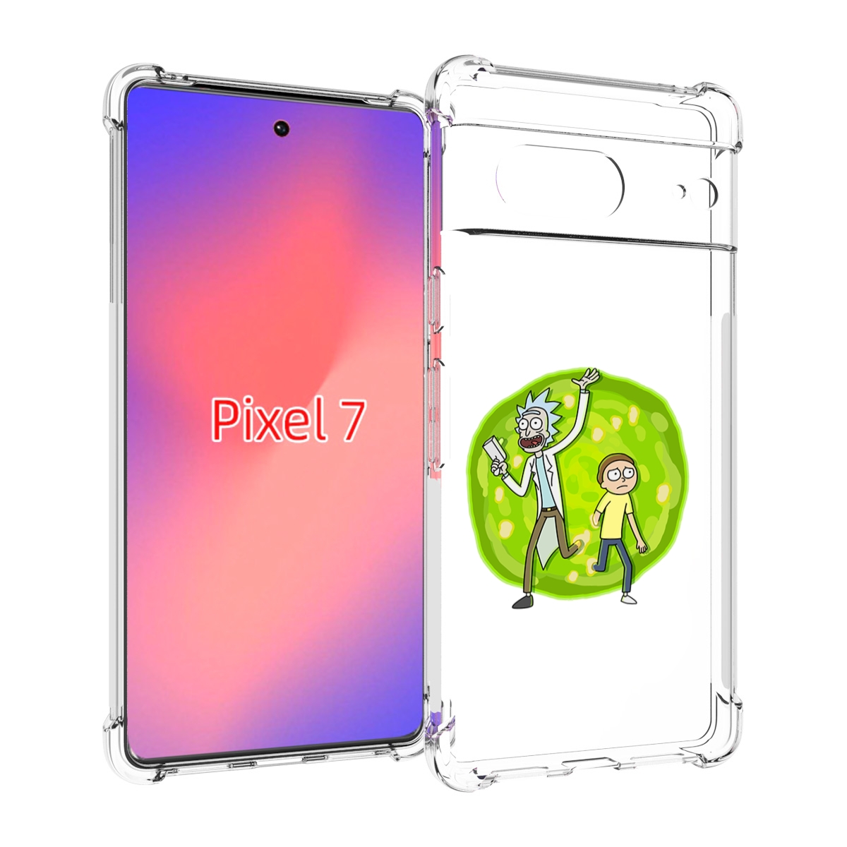 

Чехол Mypads Рик-И-Морти-В-Кружке Для Google Pixel 7, Прозрачный, Tocco