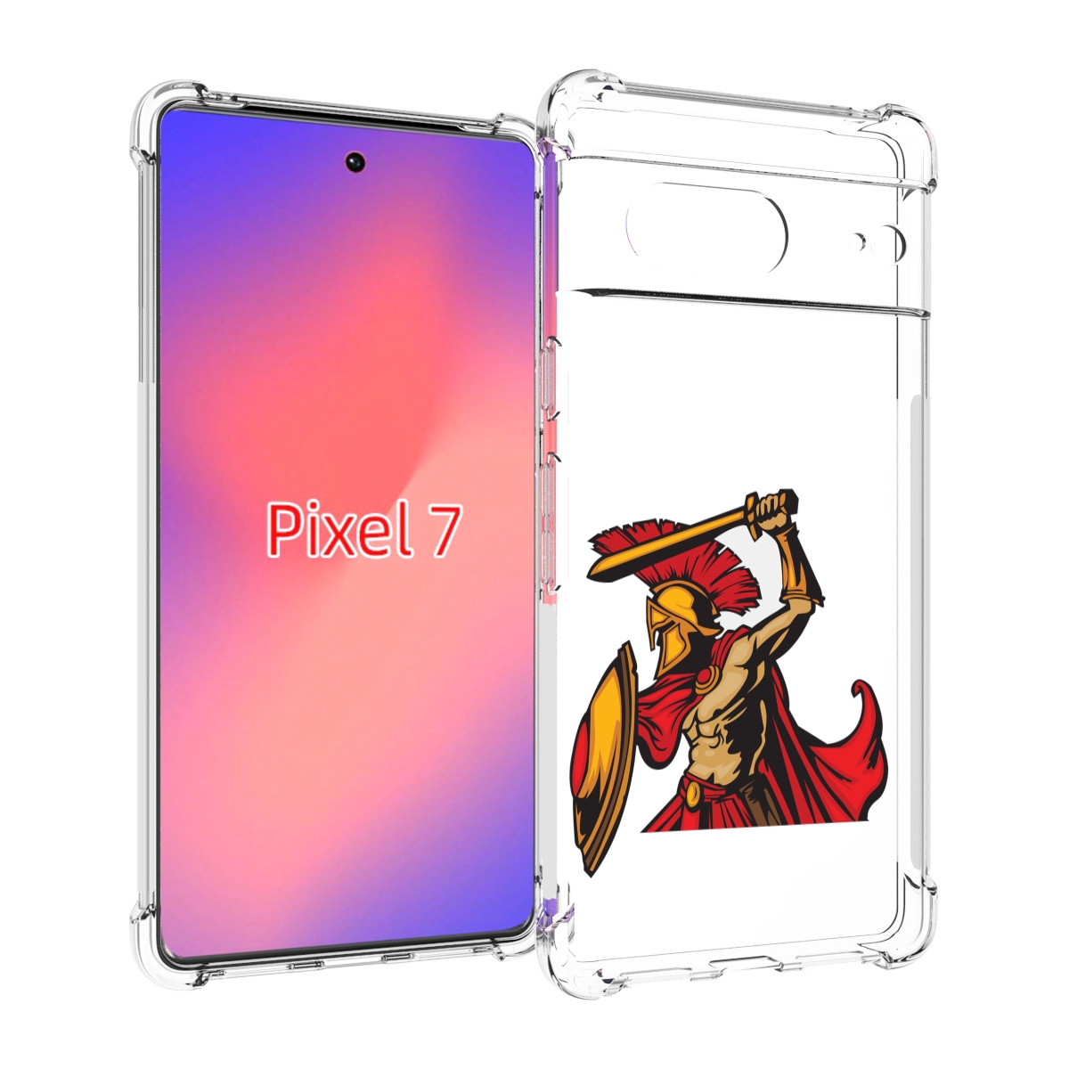 

Чехол Mypads Римский-Воин Для Google Pixel 7, Прозрачный, Tocco