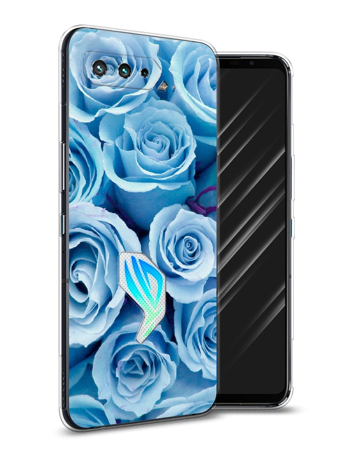 

Чехол Awog на Asus ROG Phone 5S "Лазурные розы", Голубой, 44550-8