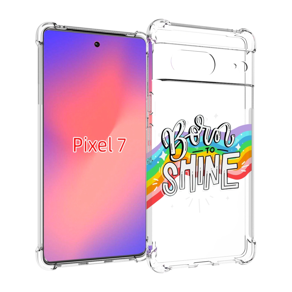 

Чехол Mypads Рожден-Чтобы-Сиять Для Google Pixel 7, Прозрачный, Tocco