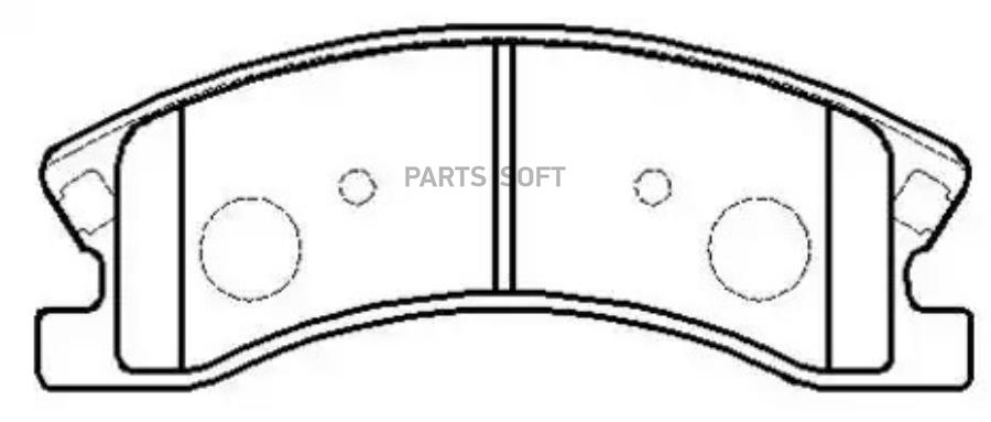 

HSB HP8201 Колодки тормозные дисковые JEEP: Grand Cherokee () 1шт
