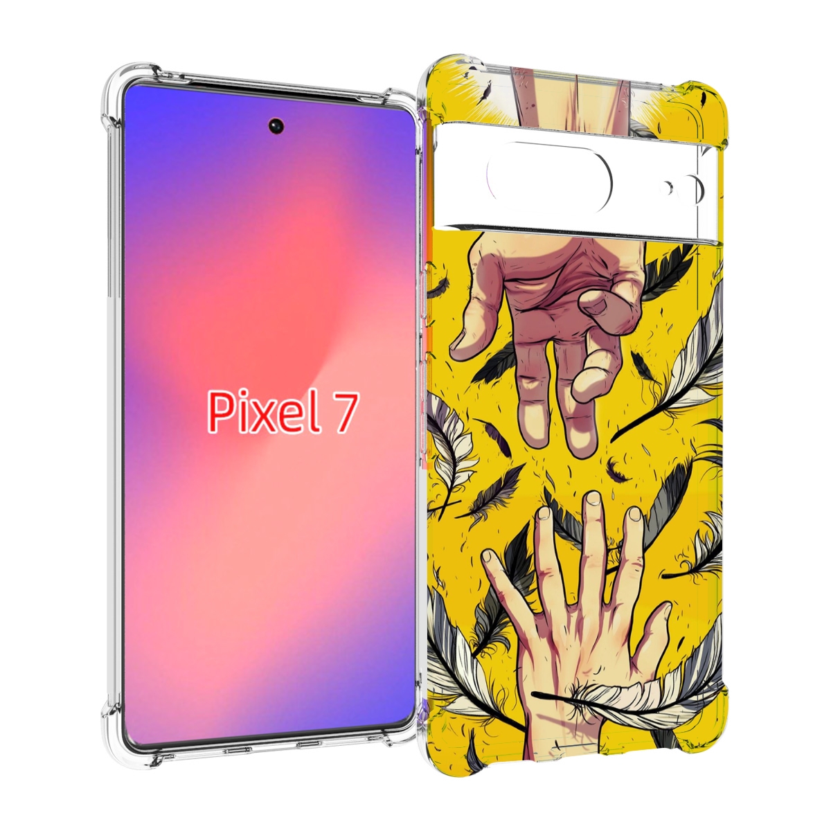 

Чехол Mypads Рука-В-Руку Для Google Pixel 7, Прозрачный, Tocco