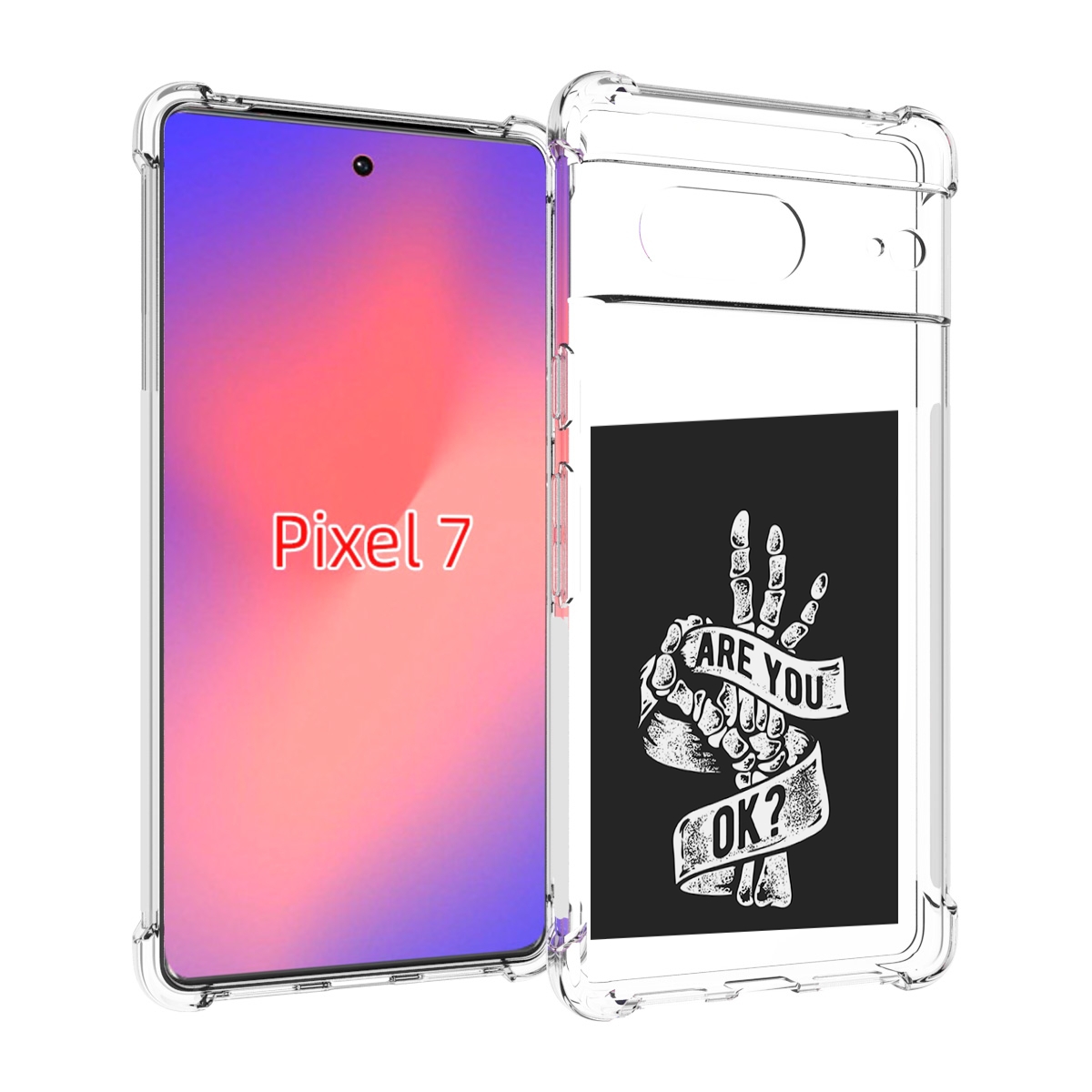 

Чехол Mypads Рука-Скелета Для Google Pixel 7, Прозрачный, Tocco