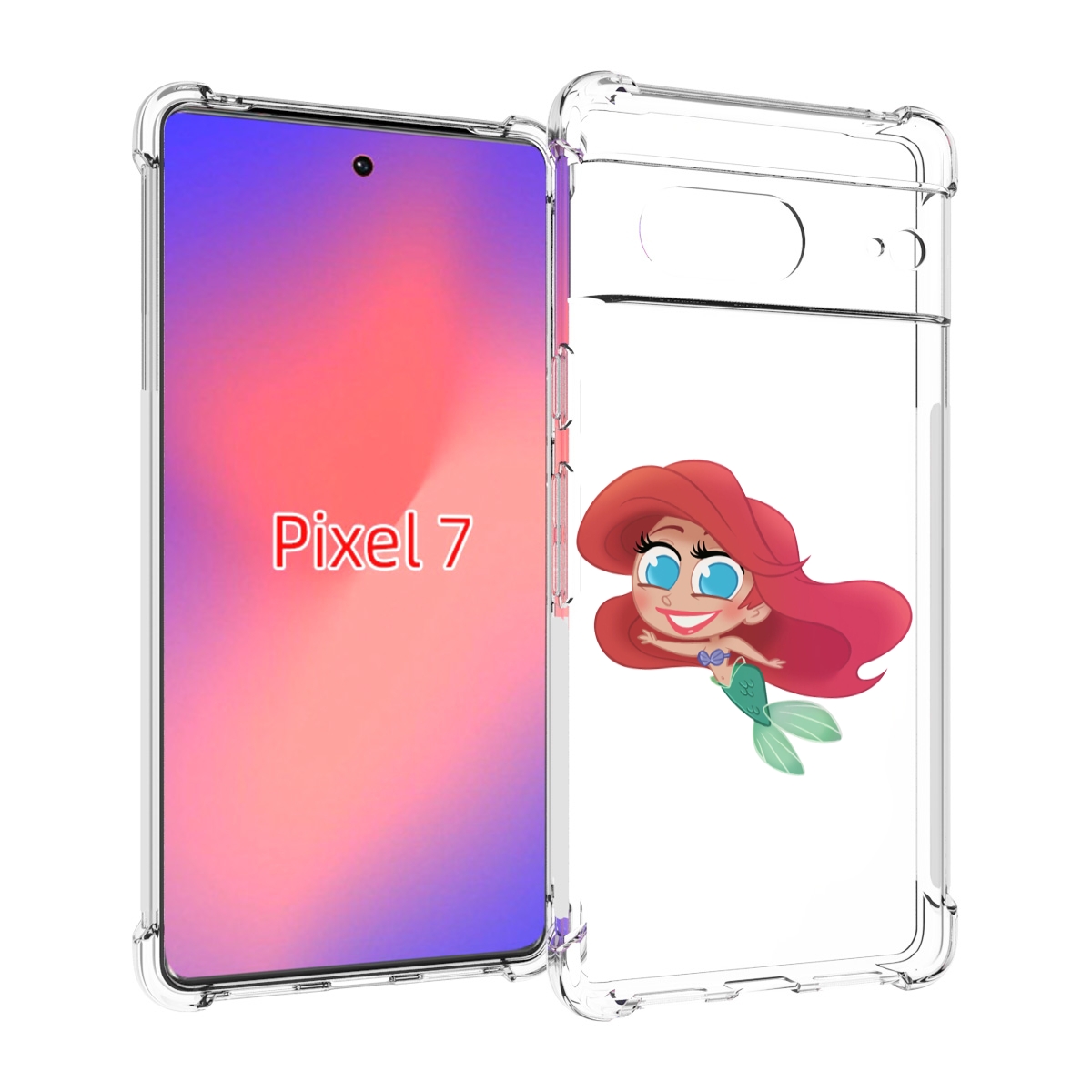 

Чехол Mypads Русалка-Мулатка Для Google Pixel 7, Прозрачный, Tocco