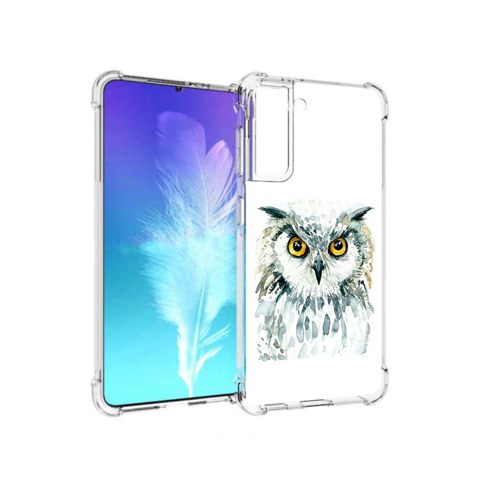 

Чехол MyPads Tocco для Samsung Galaxy S21 Серьезная сова (PT157088.510.156), Прозрачный, Tocco