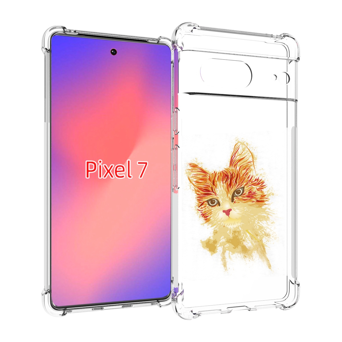 

Чехол Mypads Рыжий Кот Для Google Pixel 7, Прозрачный, Tocco