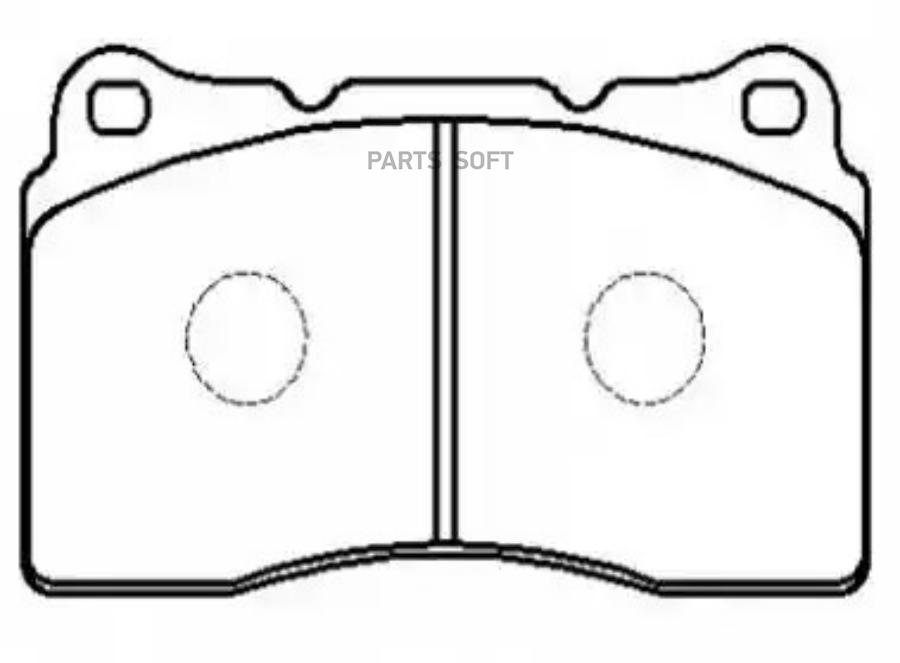 

Колодки тормозные дисковые MITSUBISHI: Lancer EVO 2003 ON (BREMBO) \ VOLVO: S60 HSB HP8300