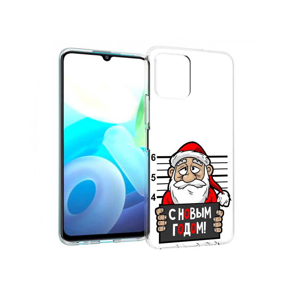 

Чехол MyPads Tocco для Vivo Y15s ДМ с новым годом заключенный (PT224456.390.59), Прозрачный, Tocco