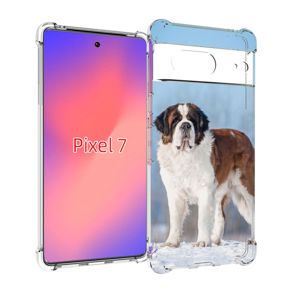 

Чехол Mypads Сенбернар Для Google Pixel 7, Прозрачный, Tocco