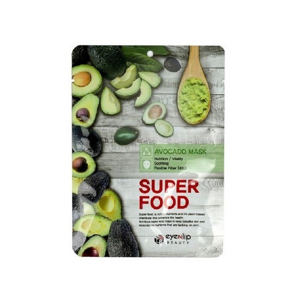 Super food mask. Тканевая маска EYENLIP super food Avocado. Маска для лица тканевая EYENLIP super food Avocado Mask 23мл. Тканевая маска с экстрактом авокадо super food Mask Avocado 1 шт. Dermal] маска для лица тканевая авокадо it's real Superfood Mask Avocado, 25 мл.