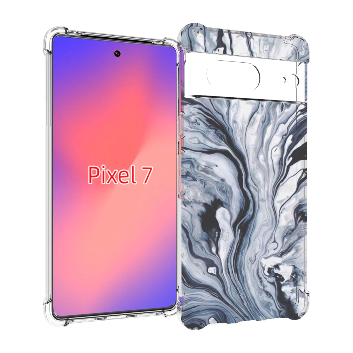 

Чехол Mypads Серая Краска Для Google Pixel 7, Прозрачный, Tocco