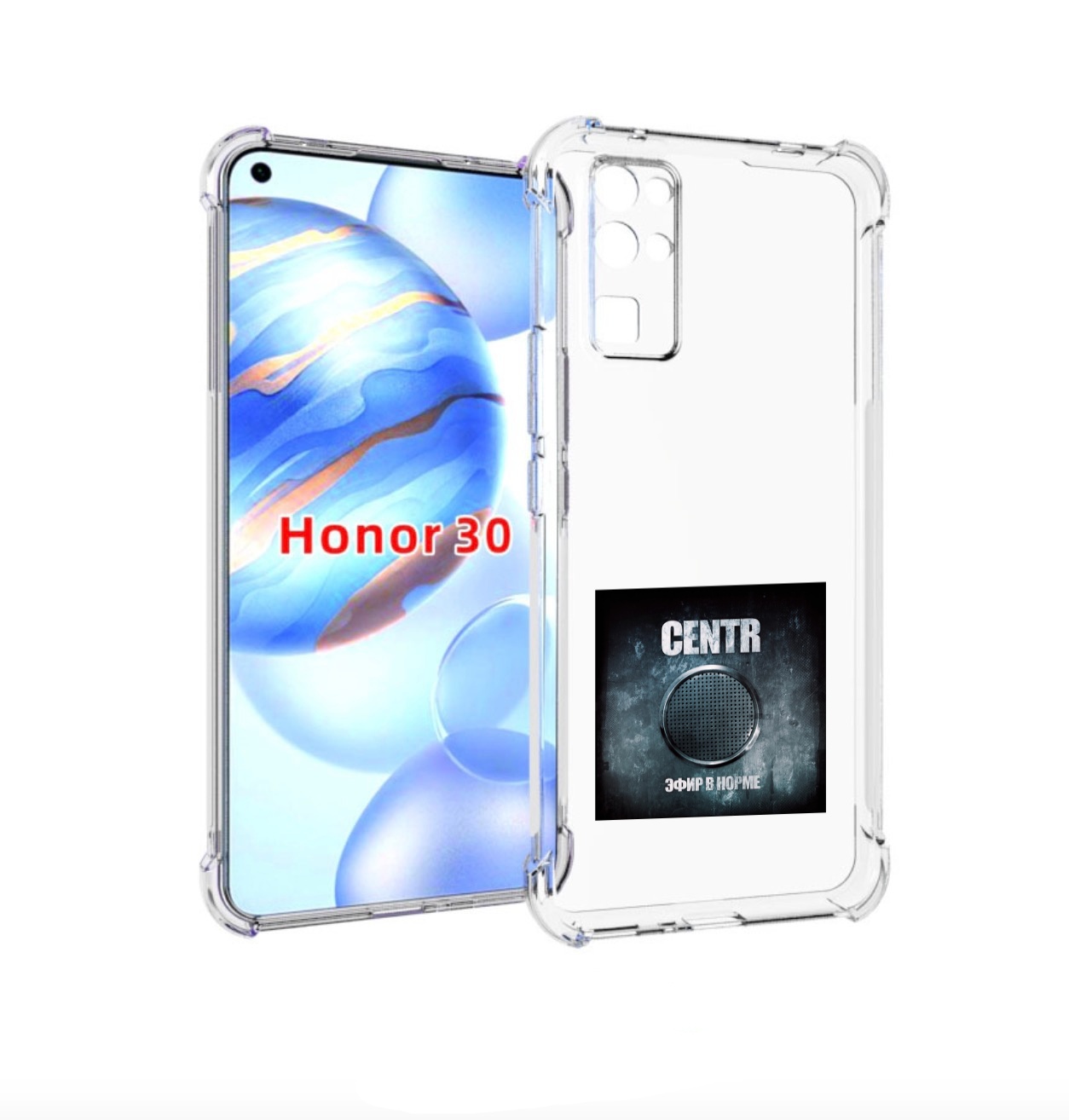 

Чехол бампер MyPads Эфир в норме Centr для Honor 30 (BMH-AN10) п, Прозрачный, Tocco