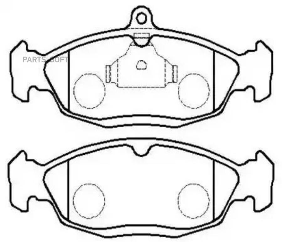 

Колодки тормозные дисковые OPEL: ASTRA 94-98 () 1шт HSB HP8375