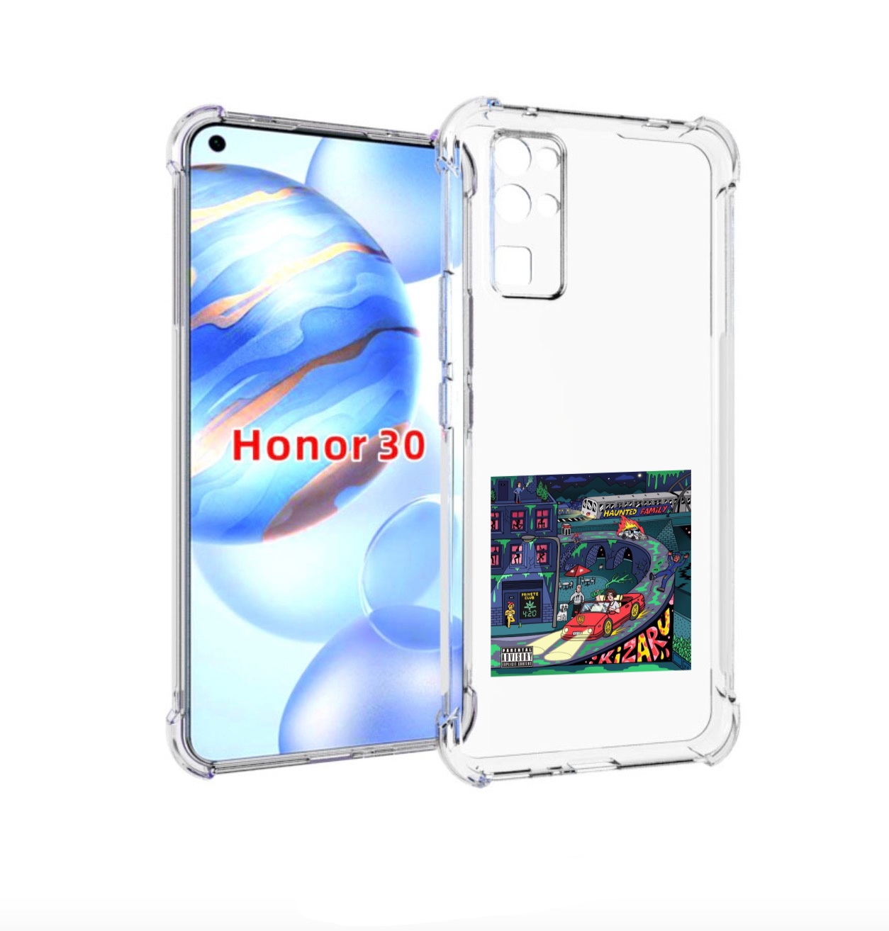 

Чехол бампер MyPads Яд (альбом Kizaru) для Honor 30 (BMH-AN10) п, Прозрачный, Tocco