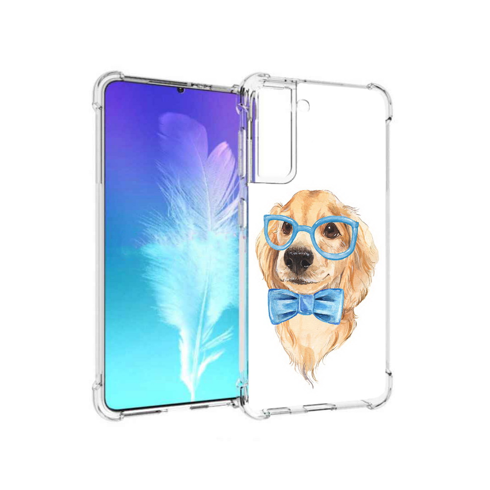 

Чехол MyPads Tocco для Samsung Galaxy S21 Собака интеллигент (PT157088.510.159), Прозрачный, Tocco