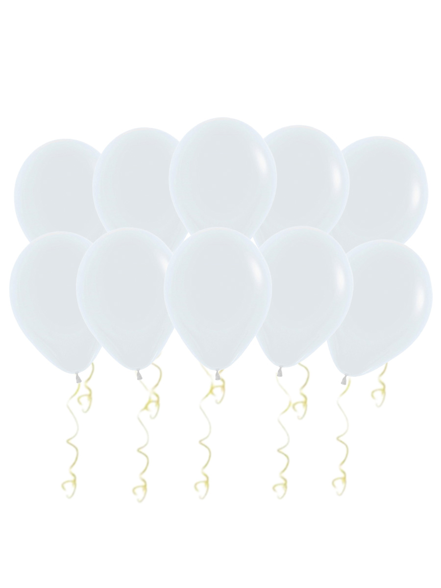 Воздушные шары StarFriend День рождения белые 100 шт, 32 см