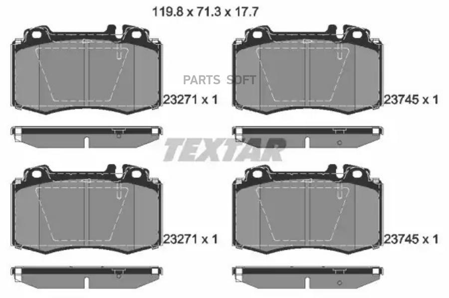 

Колодки дисковые передние mb w220/w211 02> 2374502