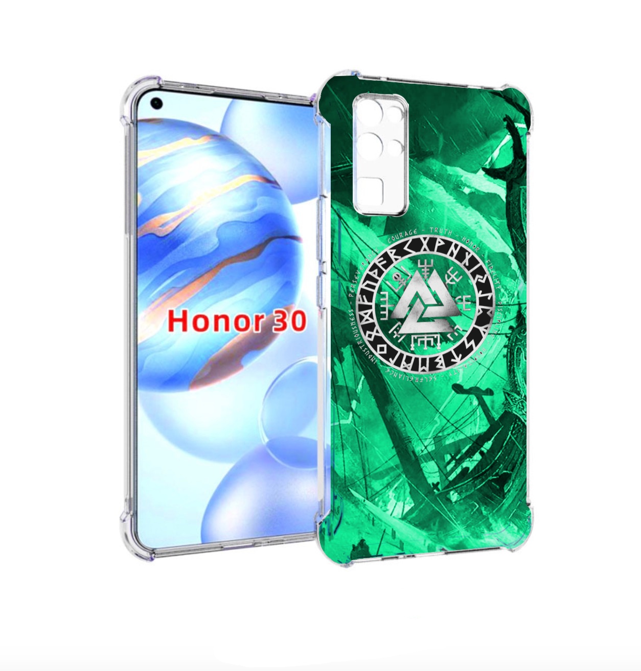 

Чехол бампер MyPads ассасин-крид-2020-рагнарек мужской для Honor, Прозрачный, Tocco