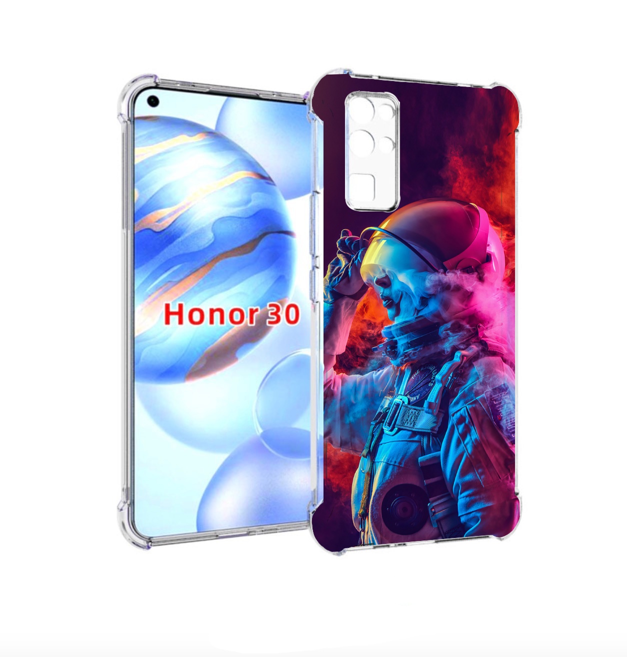 

Чехол бампер MyPads астронавт в дыму для Honor 30 (BMH-AN10) про, Прозрачный, Tocco