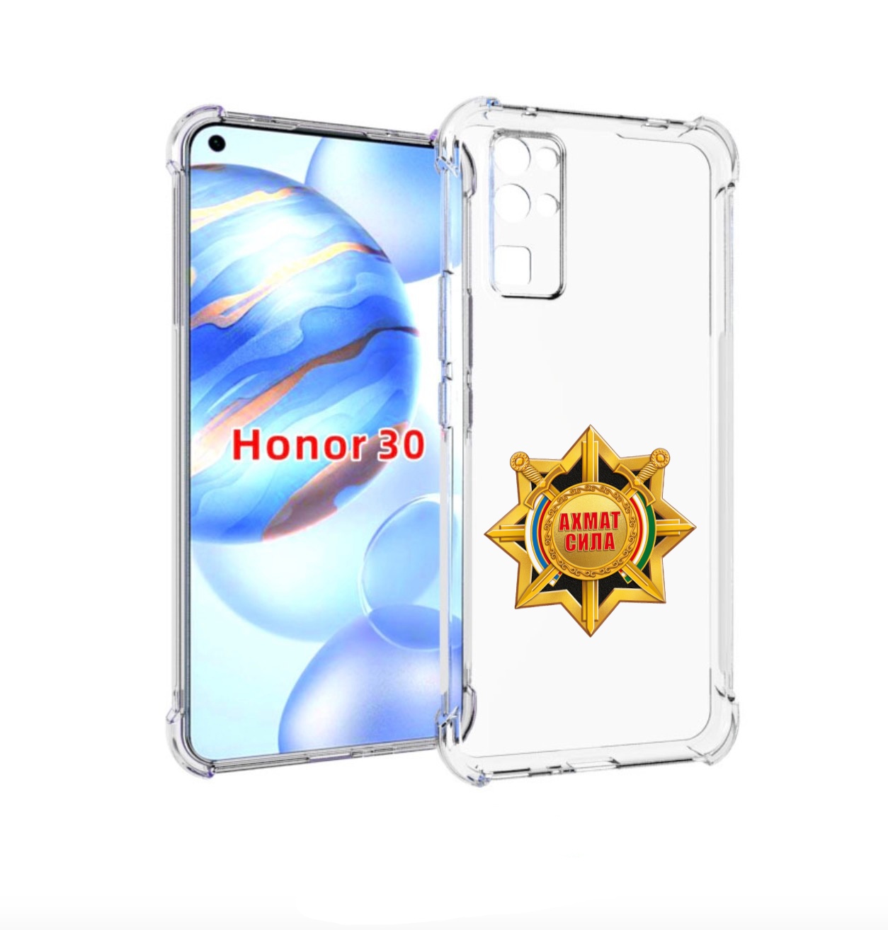 

Чехол бампер MyPads ахмат сила для Honor 30 (BMH-AN10) противоуд, Прозрачный, Tocco