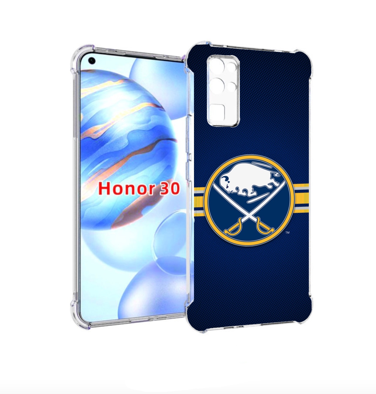 

Чехол бампер MyPads баффало сеибрс для Honor 30 (BMH-AN10) прот, Прозрачный, Tocco