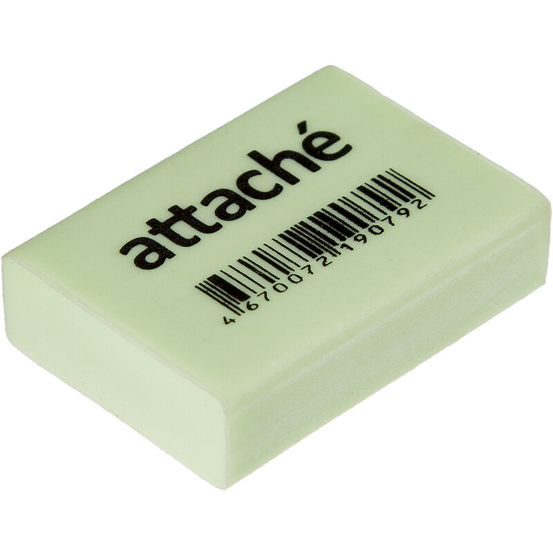 

Ластик Attaсhe каучуковый прямоугольный 31х22х8 мм 1328297, Зеленый, Attache