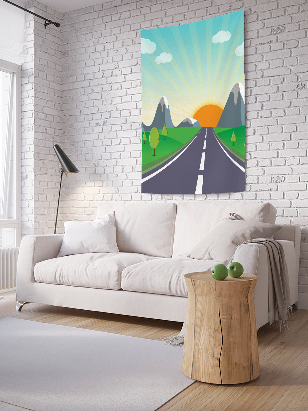 

Вертикальное фотопанно на стену JoyArty Ровное шоссе 150x200 см, Ровное шоссе