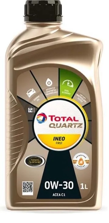 

Моторное масло TOTAL синтетическое 0W30 quartz ineo first acea c1/c2 1л