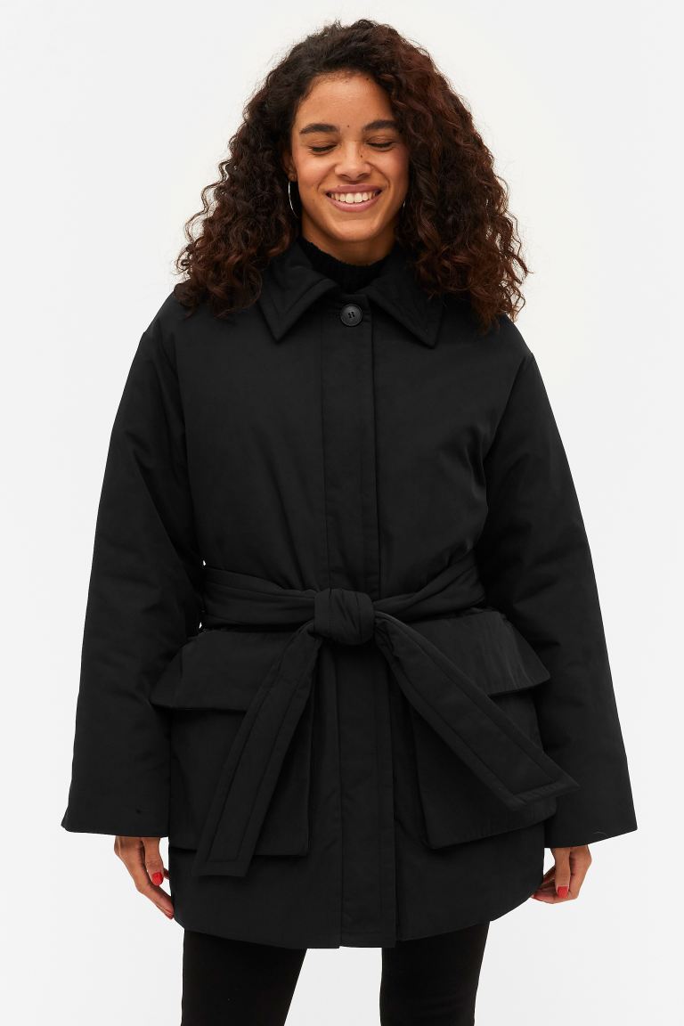 Плащ женский Monki 1089616001 черный 2XS (доставка из-за рубежа)