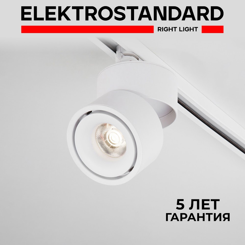 Трековый однофазный поворотный LED светильник Elektrostandard Klips LTB21 15W 4200K белый