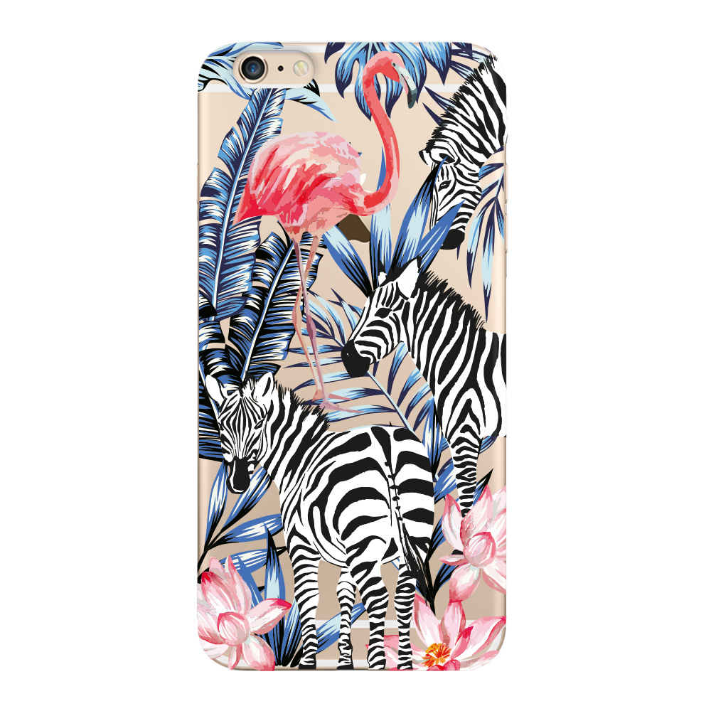 

Чехол Deppa Art Case Jungle зебры для Apple iPhone 6 Plus + защитная пленка, Разноцветный, Art Case