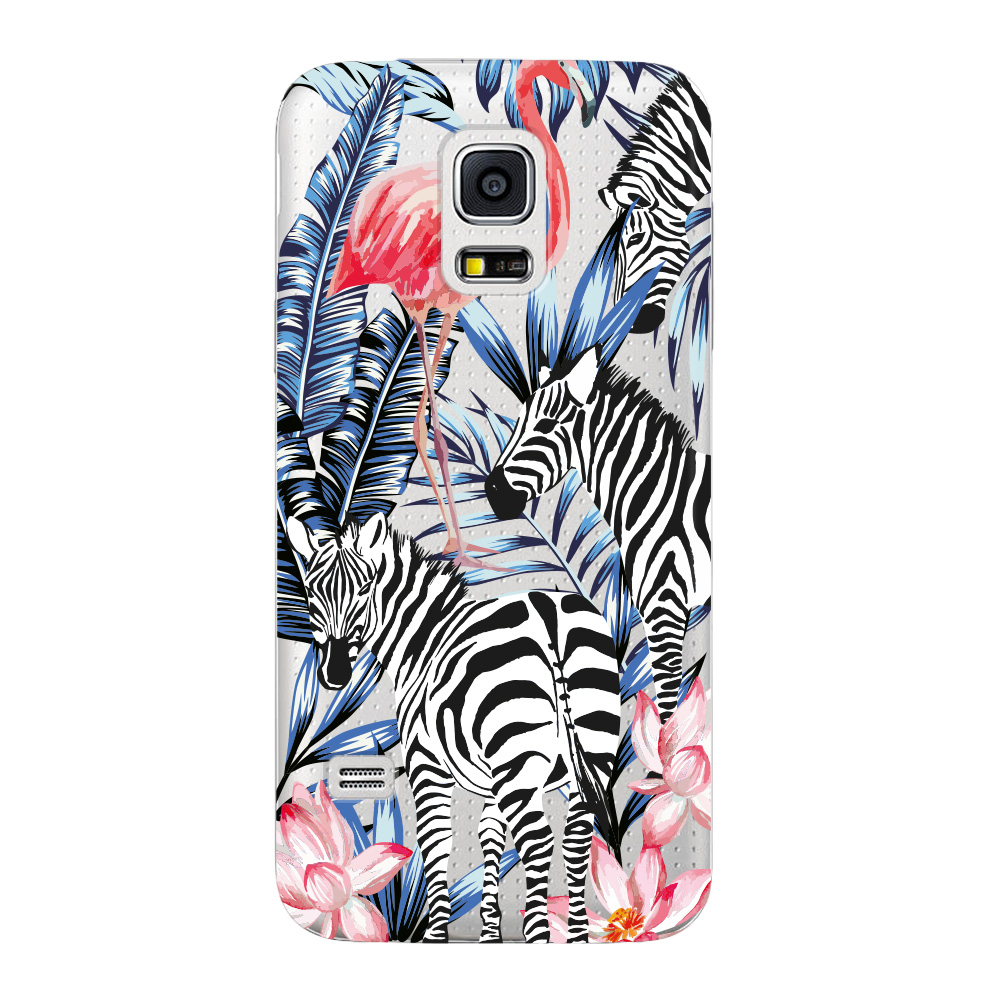 Чехол Deppa Art Case Jungle зебры для Samsung Galaxy S5 mini защитная пленка 126₽