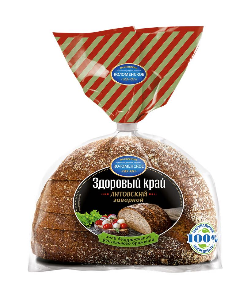Хлеб серый Здоровый край Литовский 300 г