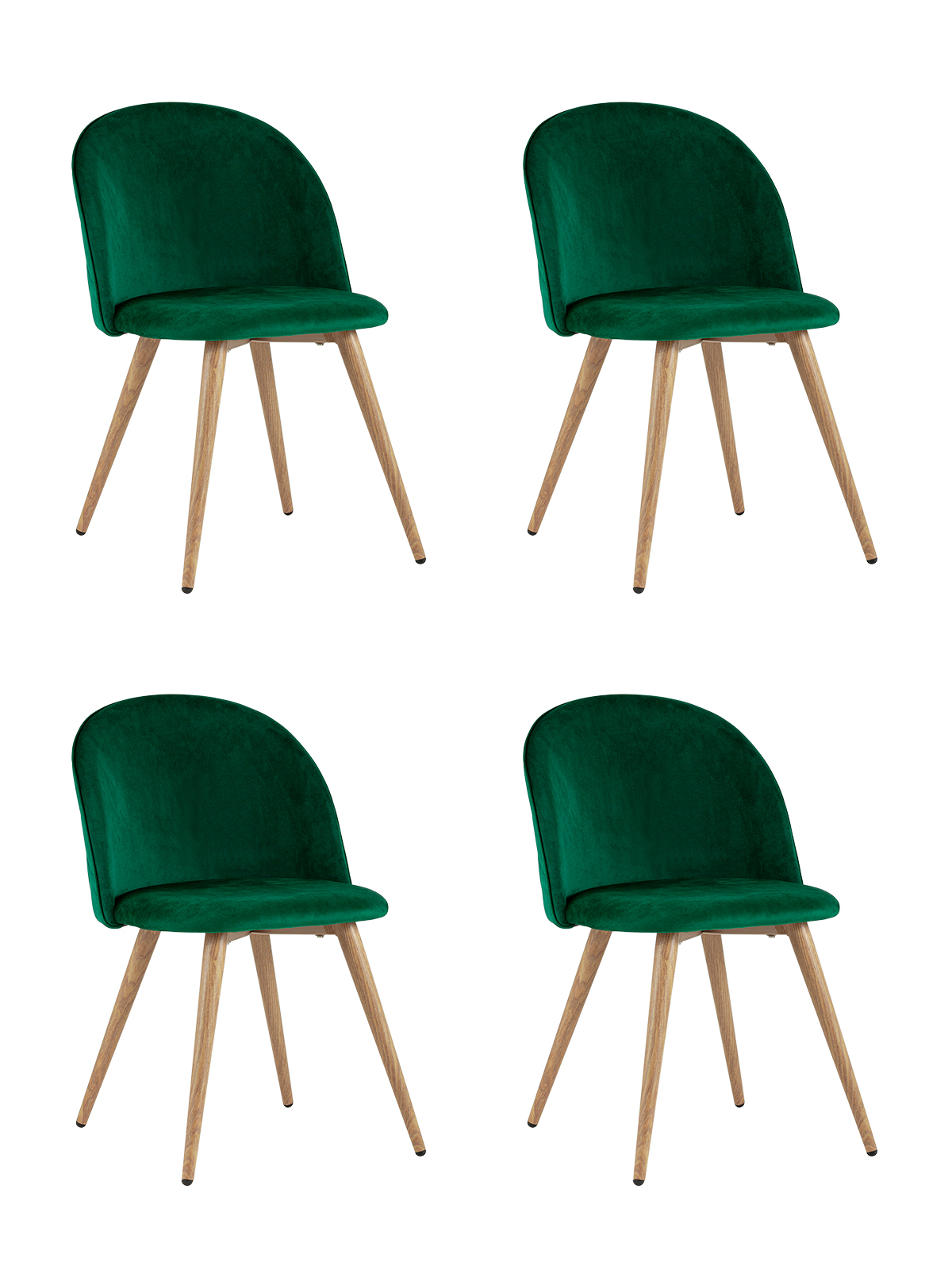 

Комплект стульев 4 шт. Stool Group лион, зеленый, Лион с ромбами