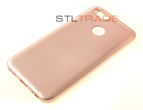 

Силиконовый чехол TPU Case Металлик для Xiaomi Redmi 5X/Mi A1 розовый