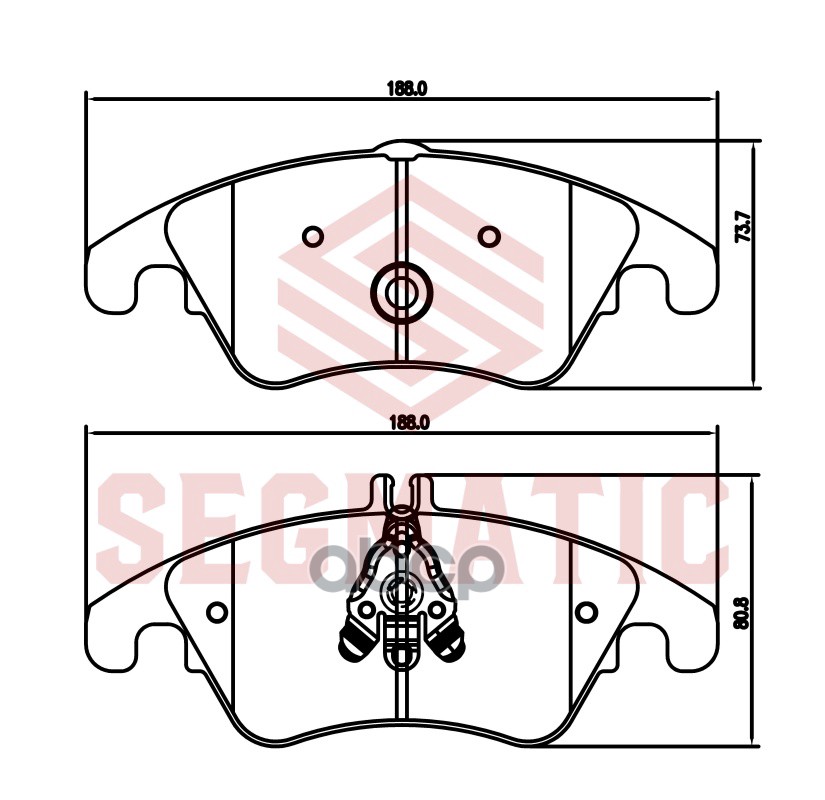 

Колодка Торм Диск Пер Mercedes C-Class (W204) 2007-2014, Mb C(W204),E(W212) 09- SEGMATIC S