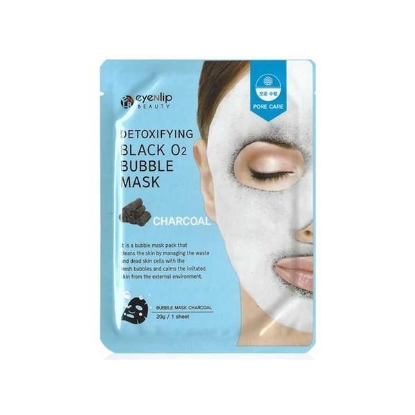 

Набор, Eyenlip, Маска O2 Bubble Detoxifying Black Charcoal, 20 г, 3 шт.