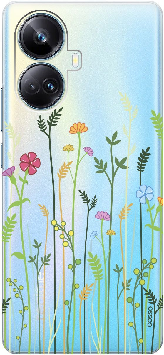 

Чехол на Realme 10 Pro+ "Flowers and Fern" прозрачный, Прозрачный;желтый, 158639