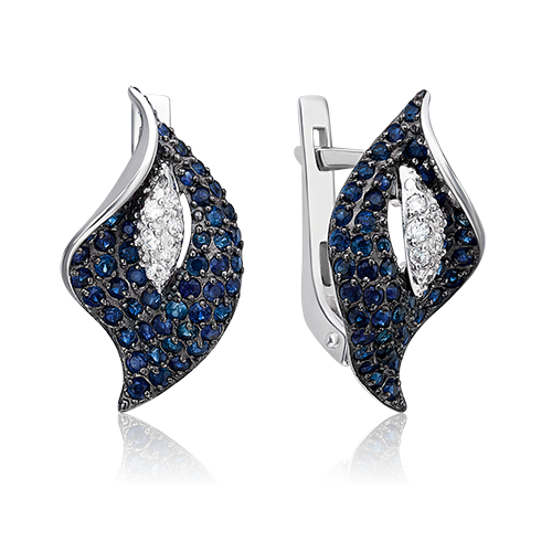 

Серьги из золота PLATINA jewelry 02-0797-00-105-1120-30, сапфир/бриллиант, 02-0797-00-105-1120-30