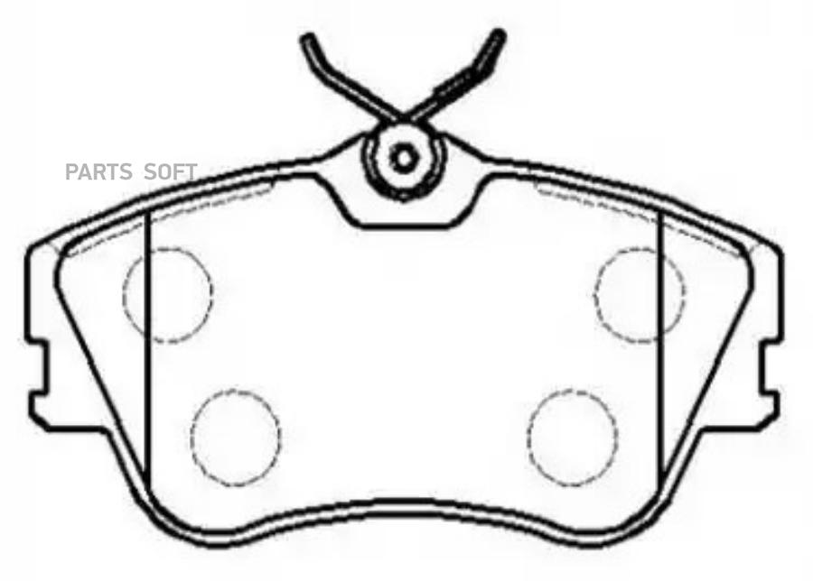 

Колодки тормозные дисковые VW: EURO VAN 01- () 1шт HSB HP8526