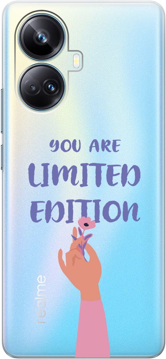 

Чехол на Realme 10 Pro+ "Limited Edition" прозрачный, Прозрачный;розовый, 158639