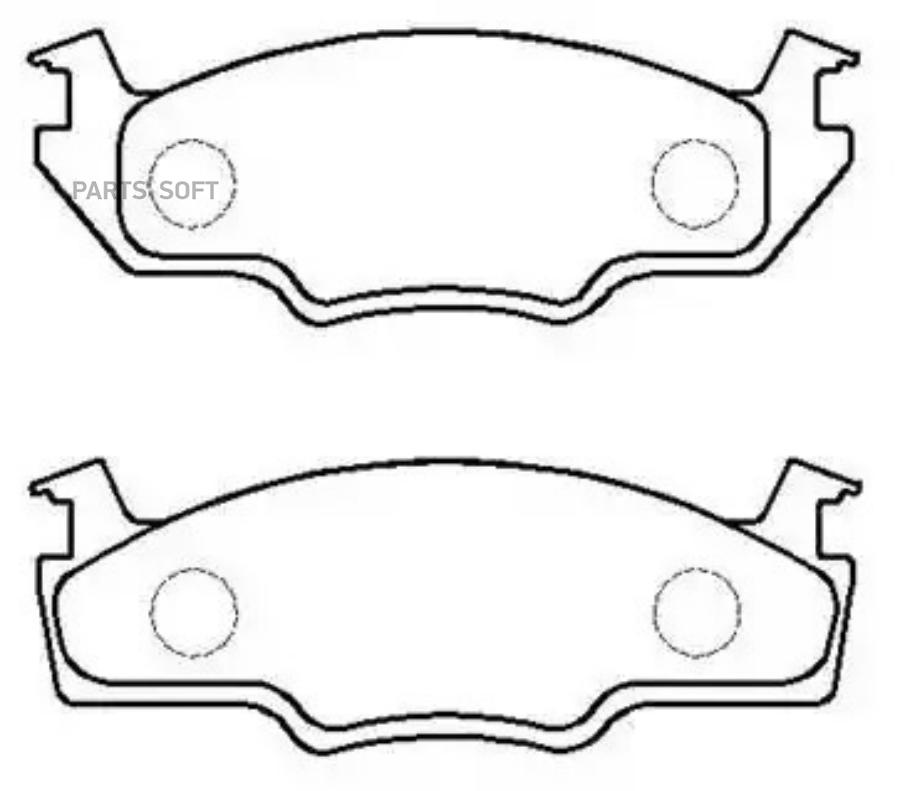 Комплект тормозных колодок HSB hp8531