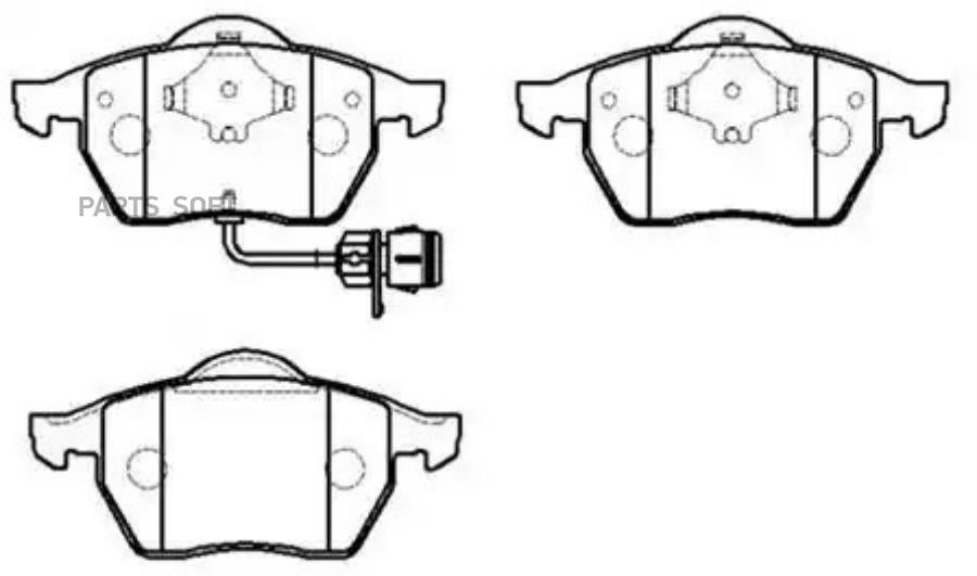 

Колодки тормозные дисковые VW: PASSAT 99- () 1шт HSB HP8536