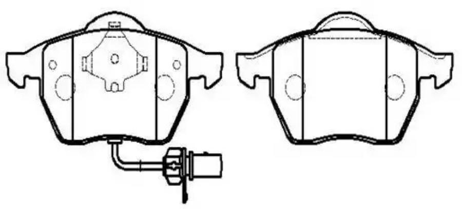 

Колодки тормозные дисковые VW: Sharan 00- () 1шт HSB HP8539