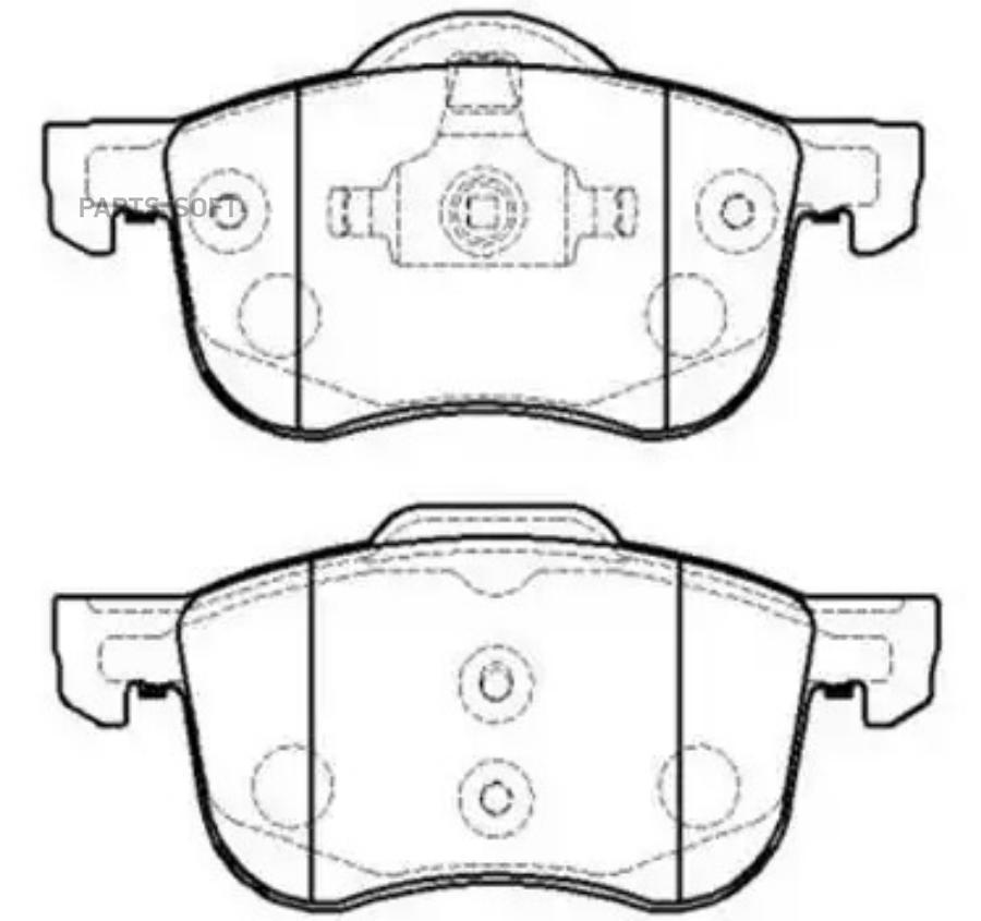 

Колодки тормозные дисковые передн VOLVO: C70 00.3-02.9, XC 70 02.9-, S60 00.11- HSB HP8559