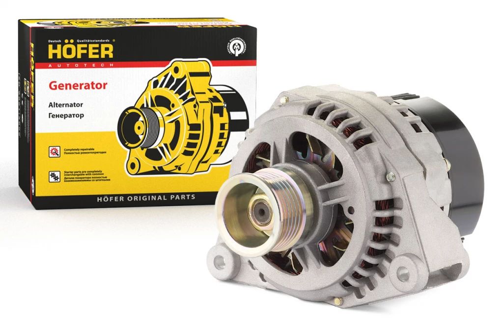 

Генератор ГАЗ 406 дв.(90А) "HOFER" (9422.3701)