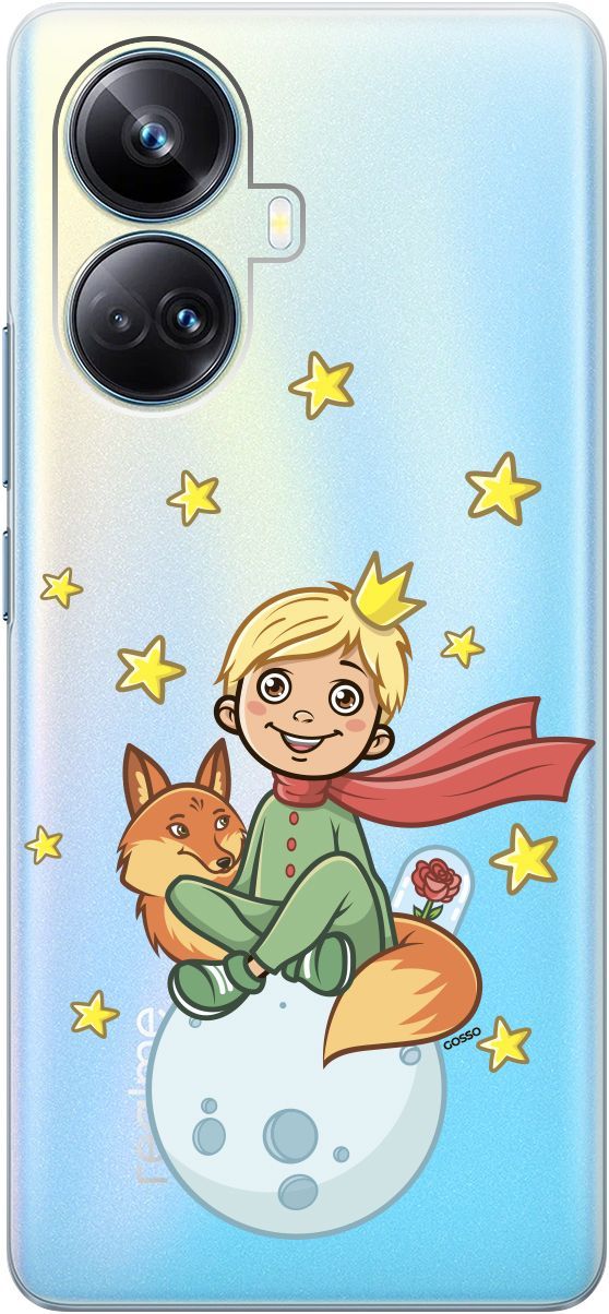 

Чехол на Realme 10 Pro+ "Little Prince" прозрачный, Прозрачный;бежевый, 158641