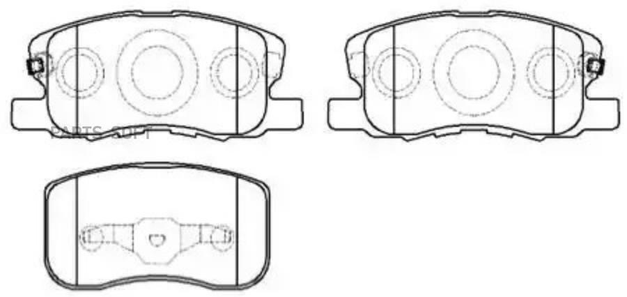

Колодки тормозные дисковые передн MITSUBISHI: C0LT () 1шт HSB HP9290