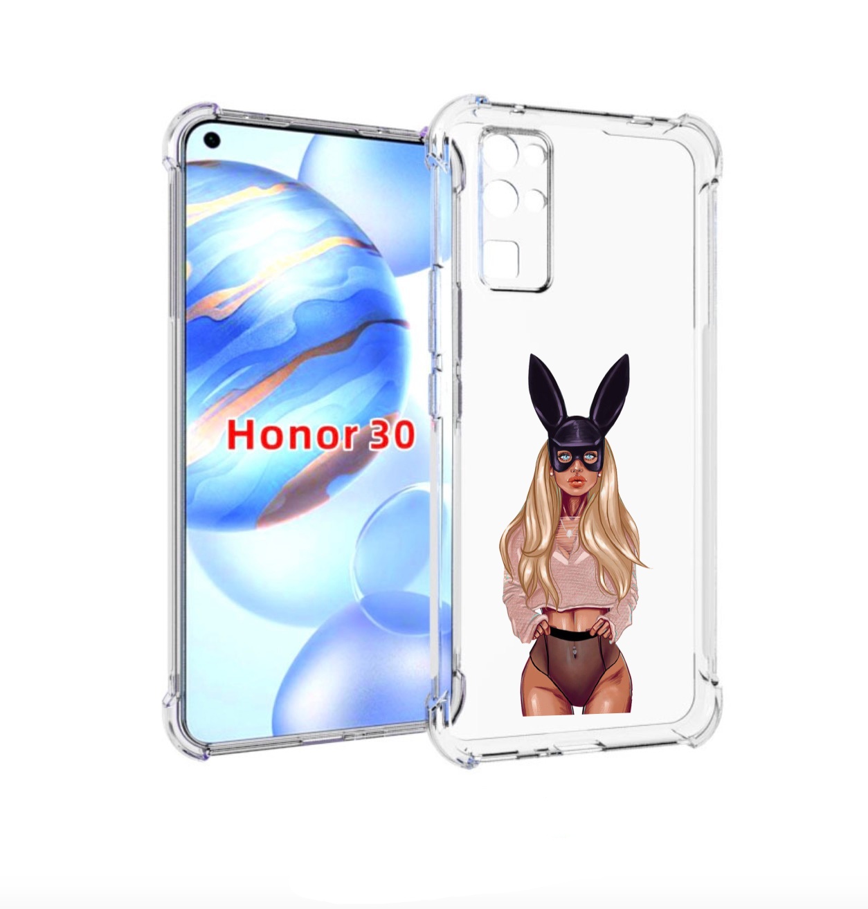 

Чехол бампер MyPads блондинка-с-ушками женский для Honor 30 (BMH, Прозрачный, Tocco
